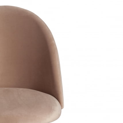 Стул MONRO (mod. 710) ткань/металл, 56х51х80 см, высота до сиденья 47 см, бежевый barkhat 5/черный_5