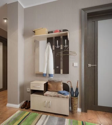 Настенная вешалка Аврора Дуб млечный / Венге_76639_1