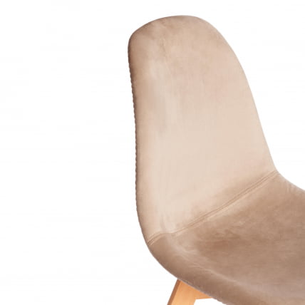 Стул CИНДЙ СОФТ (мод. C1021Ф1-1) велюр/дерево бук, 55 х 48 х 83 см, коричневый ХЛР12 / натуральный / CINDY SOFT (mod. C1021F1-1) HLR12_7