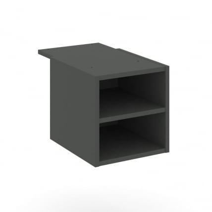 Тумба подвесная с двумя открытыми нишами CONCEPT CN.PTO-002 Антрацит_0