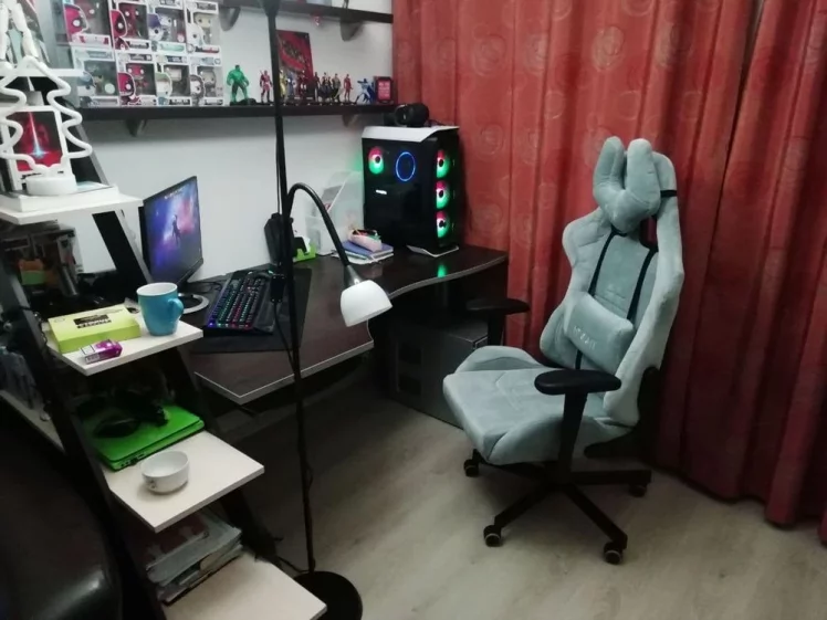 Геймерское кресло Бюрократ VIKING KNIGHT LT28 Серо-голубой_13