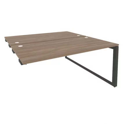 Стол-приставка двойной на О-образном м/к к опорым элем. ONIX O.MO-D.SPR-4.8 Дуб Аризона/Антрацит_0