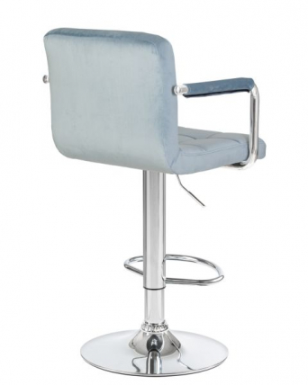 Стул барный DOBRIN KRUGER ARM (пудрово-голубой велюр (MJ9-74)) 2 шт_2
