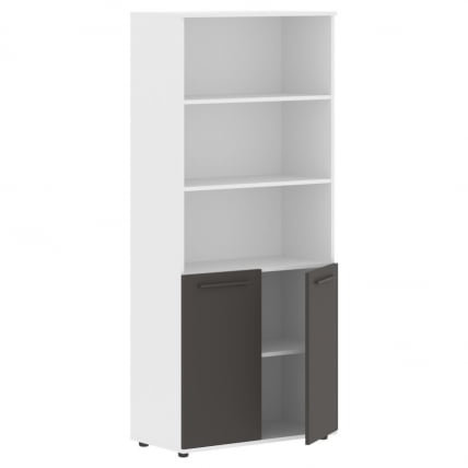 Шкаф с одним комплектом глухих малых дверей ЕДИС ЕХCС 85.5 Мокко Мокко Белый / EDIS EHCS_1