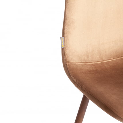 Стул БРЕЕЗЕ (мод. ДЖСC-58) Велюр/металл , 44 х 53 х 86 см, Дэрк бровн (темно-коричневый) ХЛР11/ орех / BREEZE (mod. JSC-58) Dark brown HLR11/_7