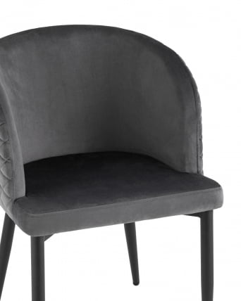 Стул Оскар велюр серый 2 шт_7