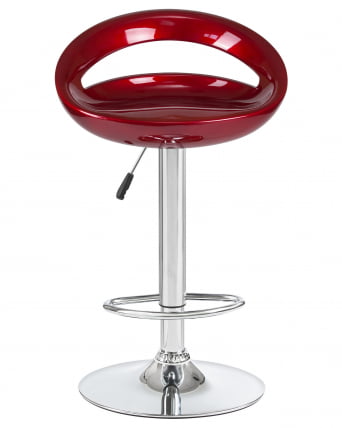 Стул барный DOBRIN DISCO Бордовый металлик_5