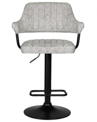 Стул барный ДОБРИН CХАРЛЙ БЛАCК (светло-серый твид (ЛЕО04)) 2 шт / DOBRIN CHARLY BLACK (LEO04))_6