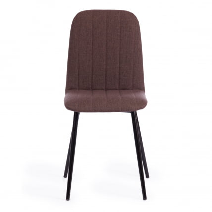 Стул ARC ткань/металл, 46 х 52 х 88 см, коричневый 01/черный_4