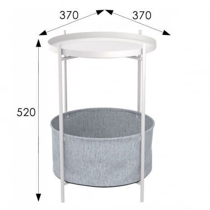 Стол журнальный Берген Белый_4