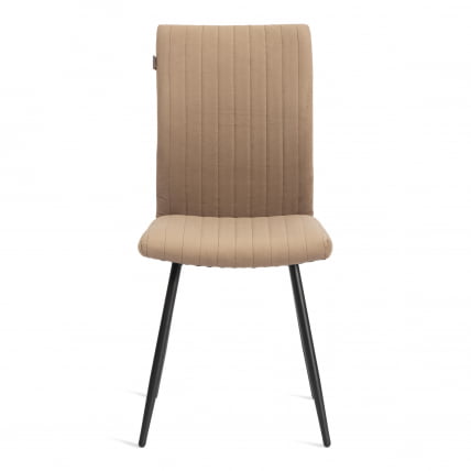 Стул обеденный Monte Carlo разборный, ткань велюр, 45х55х97, бежевый/черный, (Porsche 5)_4