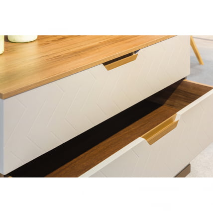 Комод Сканди с 3 ящиками Бежевый_3