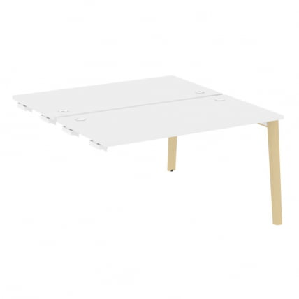 Стол-приставка двойной к опорным элементам ONIX WOOD OW.D.SPR-3.7 Белый Бриллиант/Светлый_0