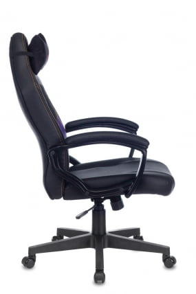 Геймерское кресло Zombie HERO JOKER Черный-фиолетовый_2