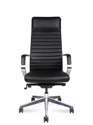 Кресло руководителя СИЕНА M кожа Черный_1