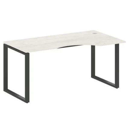 Стол криволинейный правый на О-образном м/к METAL SYSTEM БО.СА-1 Пр Наварра/Антрацит_0