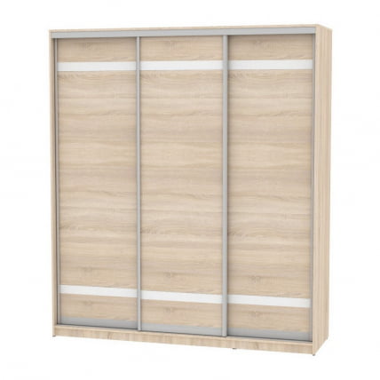 Шкаф-купе B-220х200х60-2(ДСС-D9D9D9)_0