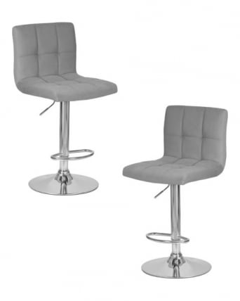 Стул барный DOBRIN CANDY (серый велюр (MJ9-75)) 2 шт_0