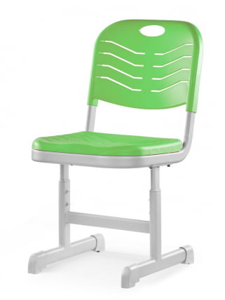Стул ученический пластиковый регулируемый (рост 5-7) Салатовый_0