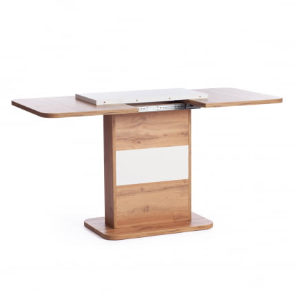 Стол обеденный SMART ЛДСП, 105-140х68,6х75 см, Дуб вотан/Белый_4