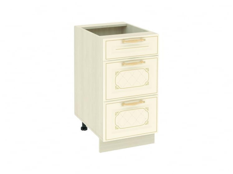 Стол с 3 ящиками (метабоксы) Милана 23.59 Сосна Астрид/Ваниль_0