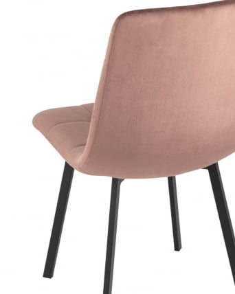 Комплект из двух стульев Chilly велюр пыльно-розовый 2 шт._5