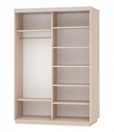 Шкаф-купе двухдверный Экспресс Дуо 1600х2400h Улица/Белый снег_1