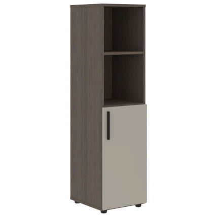 Шкаф-колонка с глухой малой дверью (правый) VELION VMCS 40.5 R Аметист Дуб Сильвер_0