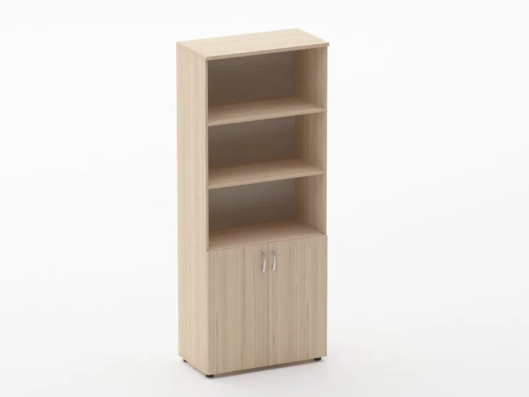 Шкаф высокий полуоткрытый Glassy 6.19.121 Дуб молочный_0