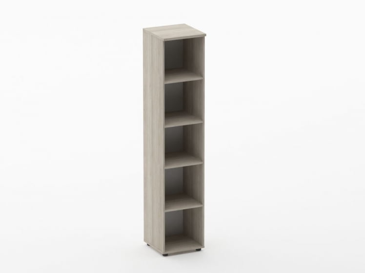 Шкаф высокий открытый Twin 16.16.12 Дуб Сантана светлый_0