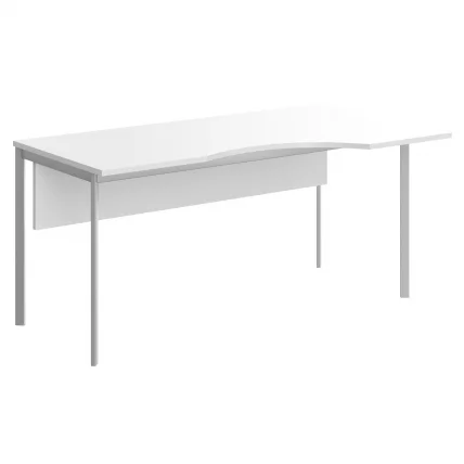 Стол эргономичный IMAGO-S CA-2SD(L/R) белый алюминий_0