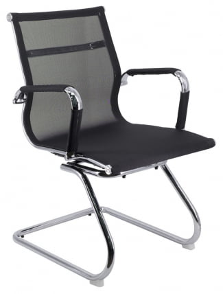Кресло для посетителей Opera CF сетка Черный_0
