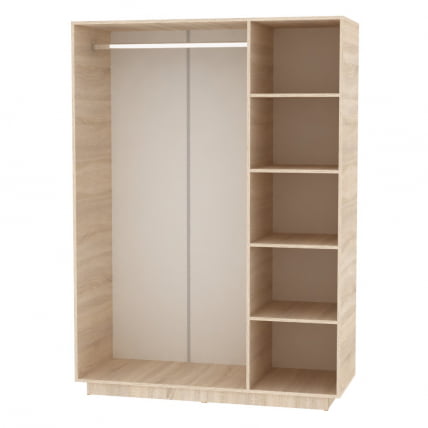 Шкаф распашный Аврора(H22_M)1872х1351х540(Венге-ДМ)_1