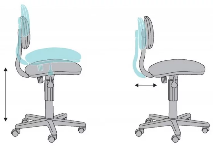 Кресло детское Бюрократ CH-W201NX/26-24 Голубое_5