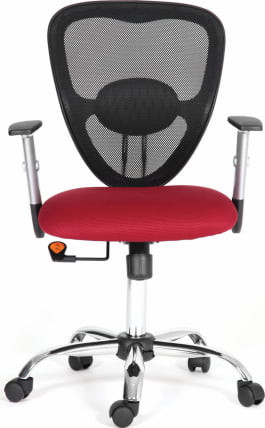 Офисное кресло для оператора CHAIRMAN 451 TW 13/AC (красный/черный) (Л)_2