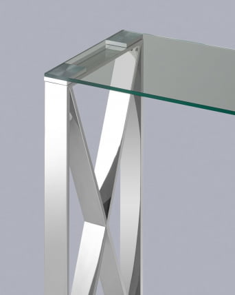 Консоль КРОСС 115x30 Серебро_3