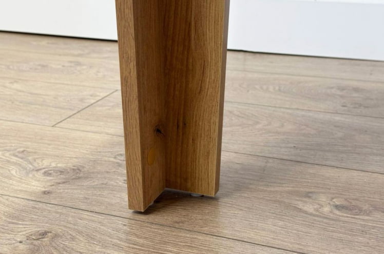 Стол обеденный раздвижной Цезарь белое дерево/дуб крафт золотой_10