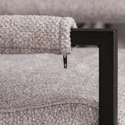 Кресло Charli LUX/Чарли Люкс велюр/букле, VT shape silver, 70х80х82 см_7