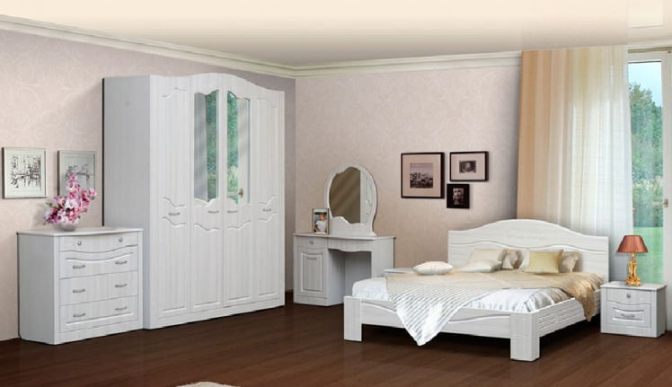 Спальня Ева-10 (Сандал белый)_0