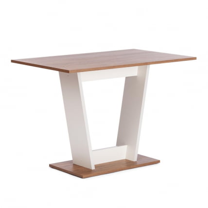 Стол обеденный TIBI L нераздвижной ЛДСП (18 мм), 68,6 х 110 х 75 см, Дуб Канзас/Пепел_0