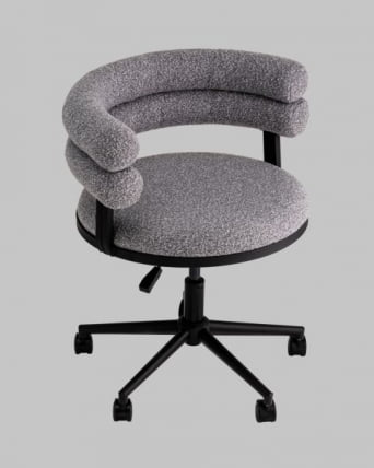 Стул офисный Ponty серый черные ножки_11