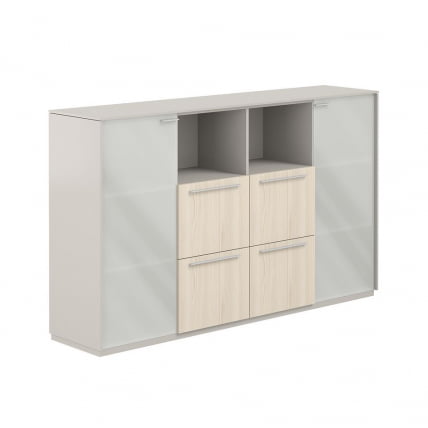 Шкаф средний с ящиками Atlas NZ-0316.GS.YN Серый камень Ясень Наварра_0