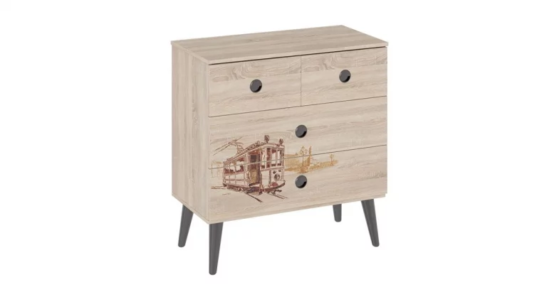 Комод тип 8 с рисунком Дуб Сонома_0