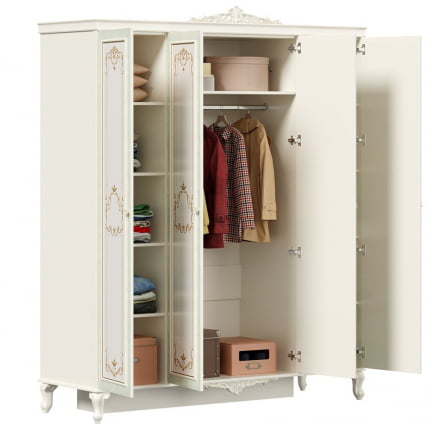 Шкаф четырехстворчатый Луиза ЛД 665.112.000 Алебастр_2