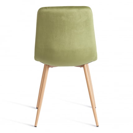 Стул CHILLY (mod. JSC-220) Велюр/металл , 44,5х52,5х88 см, Green (зеленый) HLR54 / натуральный_3