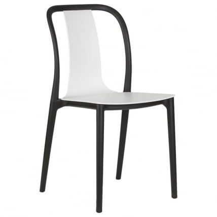 Стул обеденный DOBRIN ADAM (черный/белый)_0