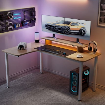 Стол письменный (для компьютера) угловой EUREKA EUREKA L60L-MW, Maple_5