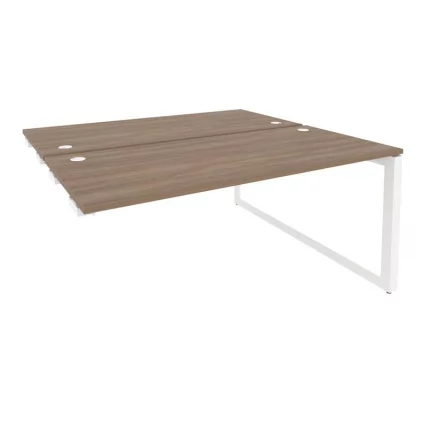 Стол-приставка двойной на О-образном м/к к опорым элем. ONIX O.MO-D.SPR-4.7 Дуб Аризона/Белый_0