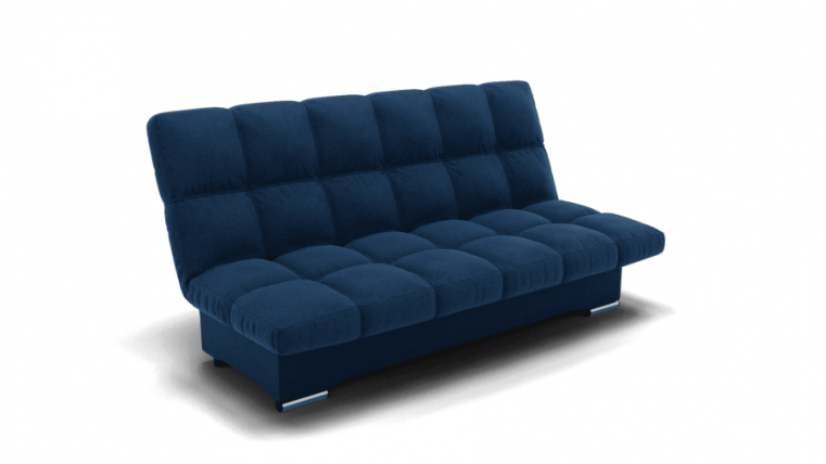 Диван Финка (ЗР) Цвет фасада: Синий; Тип: Прямой; Материал фасада: Металл/Велюр_0