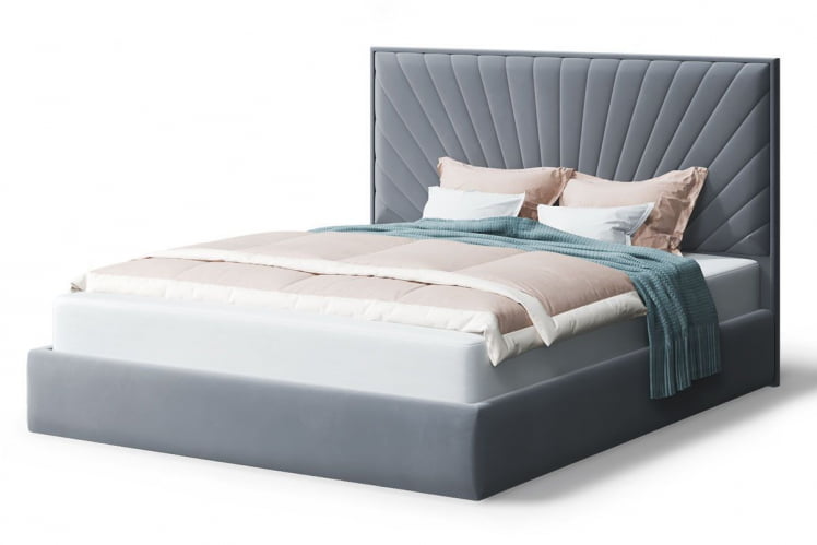 Кровать Леона, 2000*1800 мм, серый_0